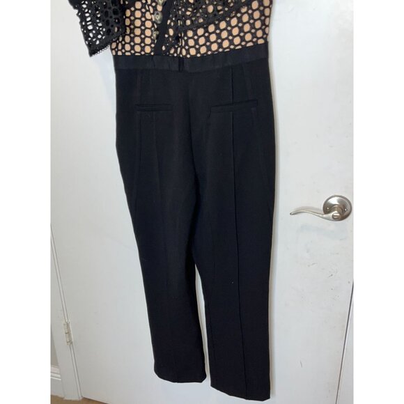 Self-Portrait Lace Frill Jumpsuit Black Size 10 Womens ($575) - Picture 5 of 11